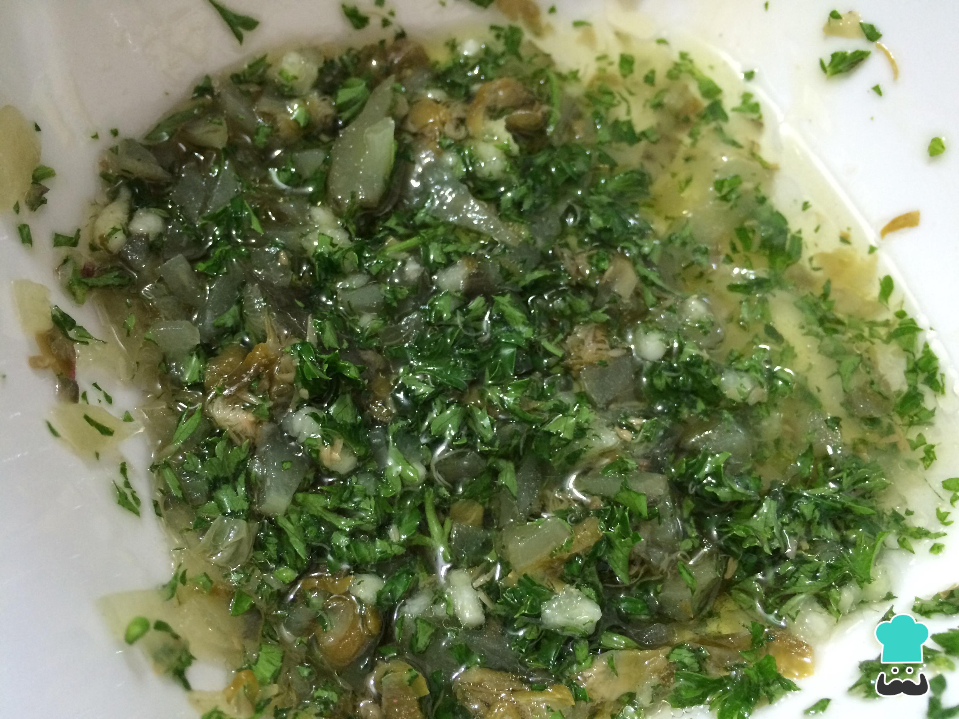 Salsa verde para carnes Fácil