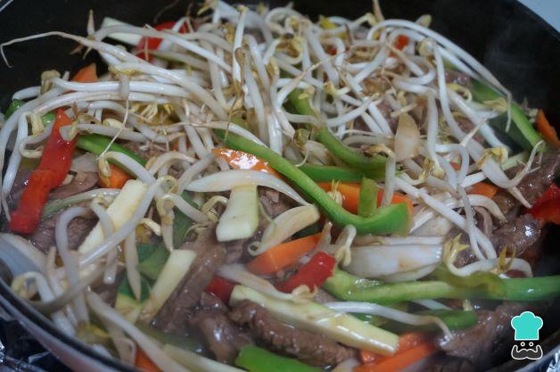 Chop suey de ternera Receta FÁCIL