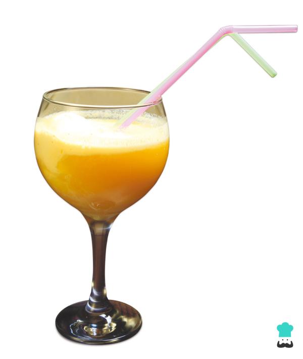 batido de naranja y vainilla helada