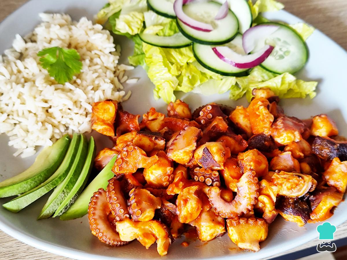 Receta de Pulpo a la diabla