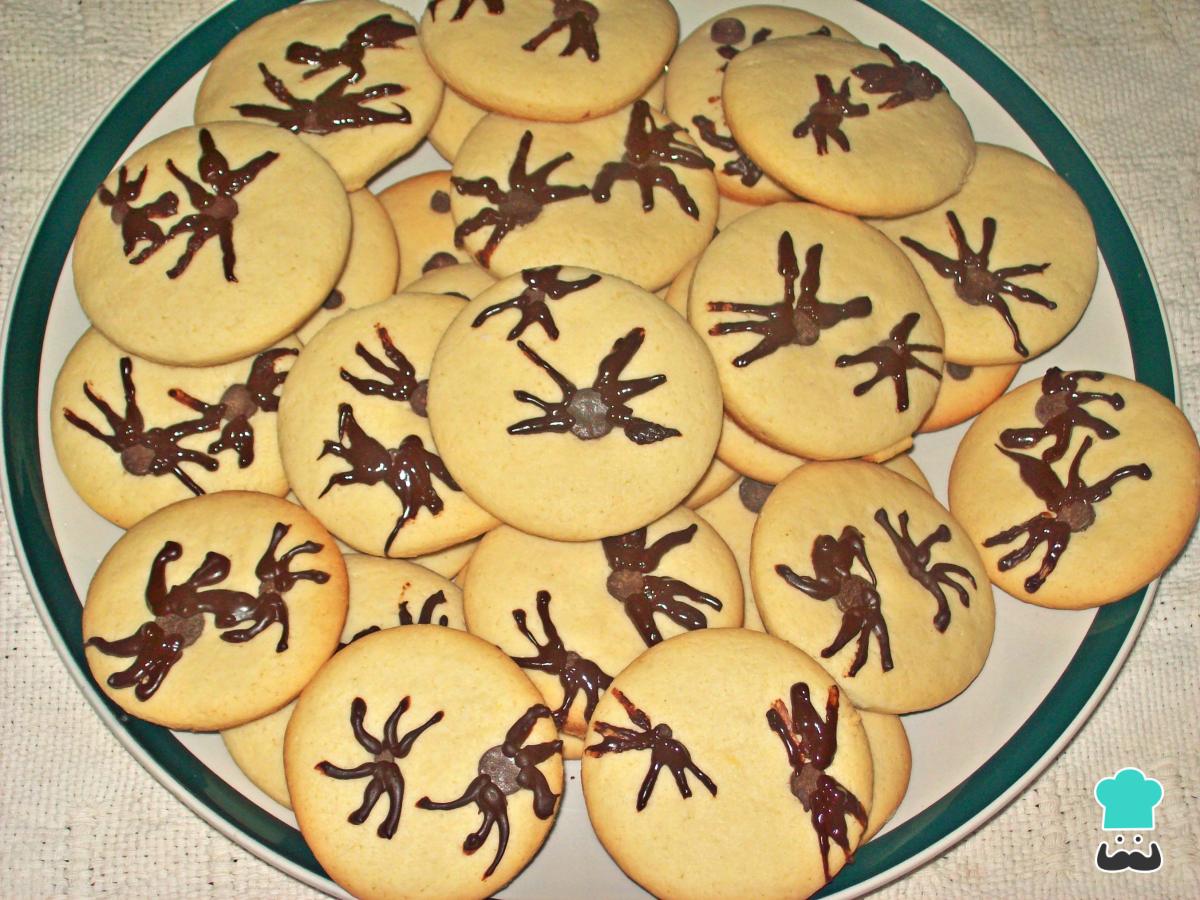 Receta de Galletas de araña para Halloween