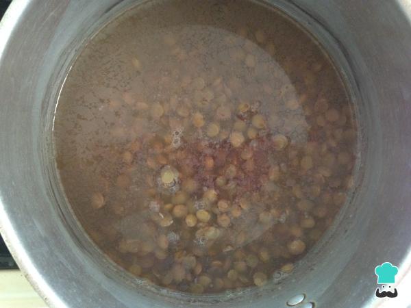 Receta de Lentejas con verduras y chorizo - Paso 3