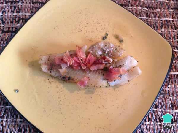 Receta de Pescado con bacon al horno