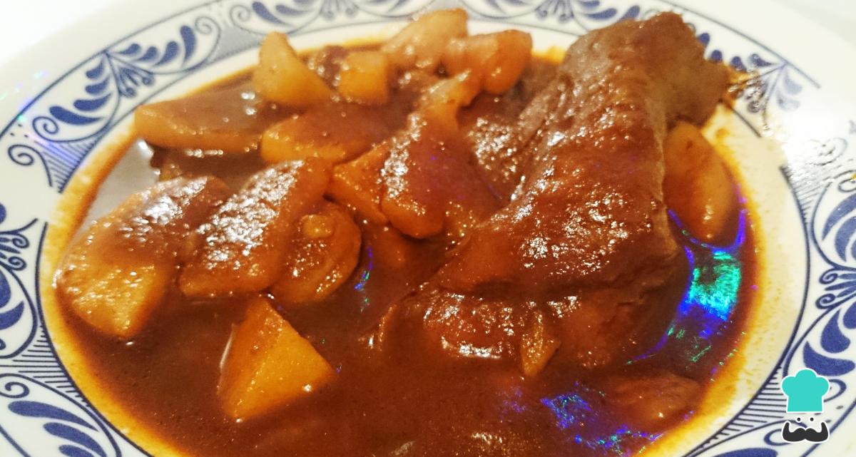 Receta de Bistec de cerdo en chile pasilla