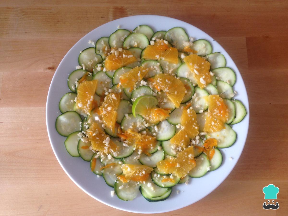 Receta de Ensalada de calabacín crudo