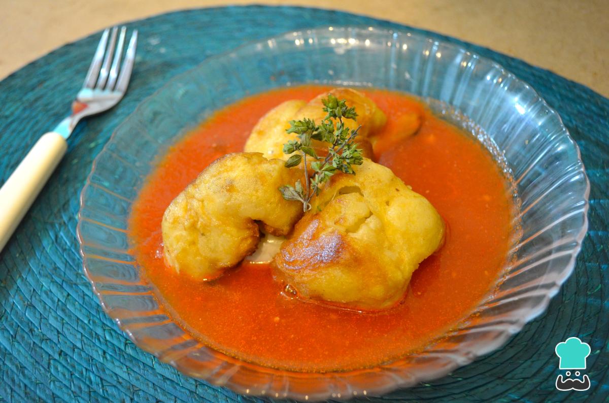 Receta de Coliflor lampreada con queso