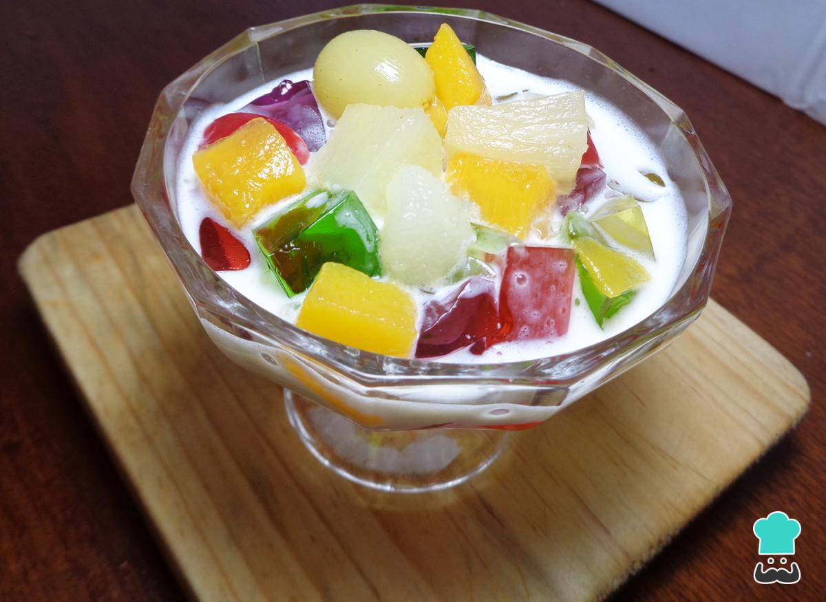 Receta de Gelatina mosaico con fruta