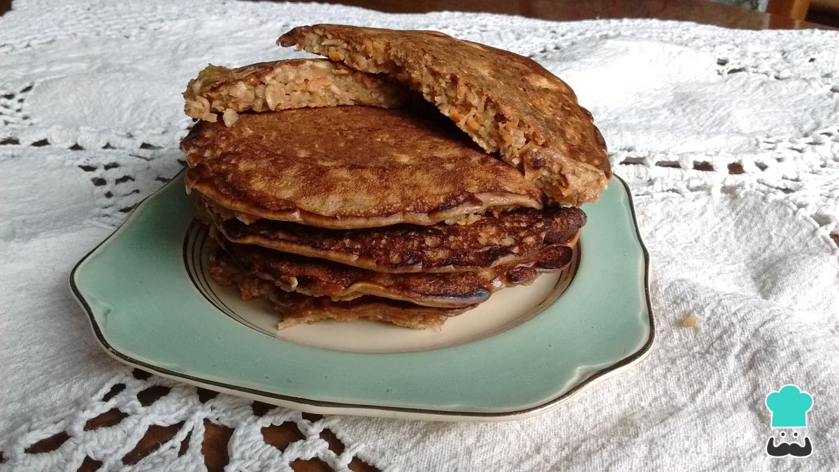 Receta de Hot cakes de avena y zanahoria