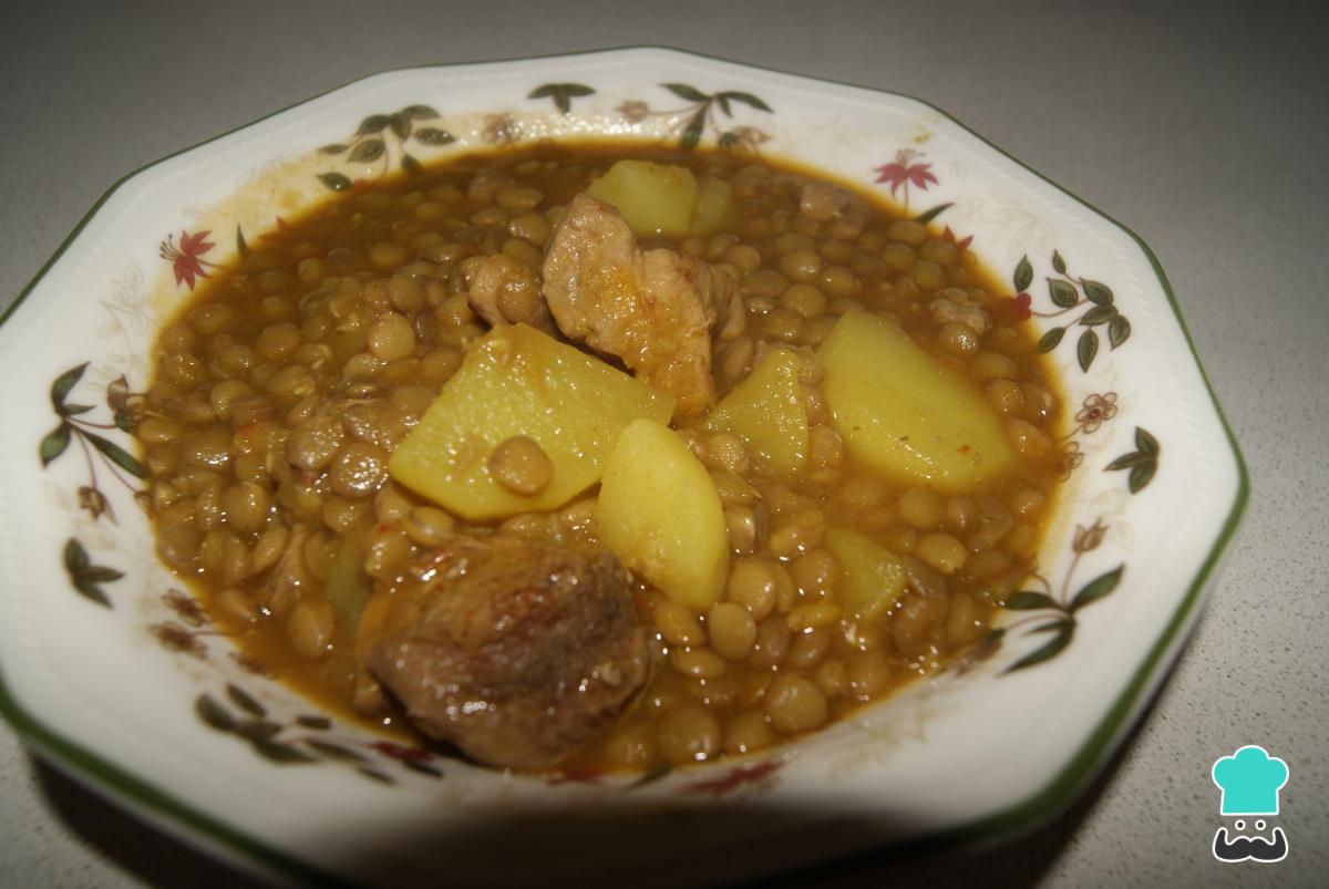 Receta de Lentejas estofadas con pollo