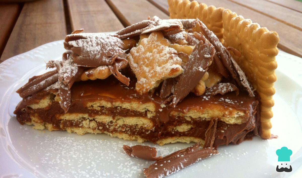 Receta de Pastel de galletas María