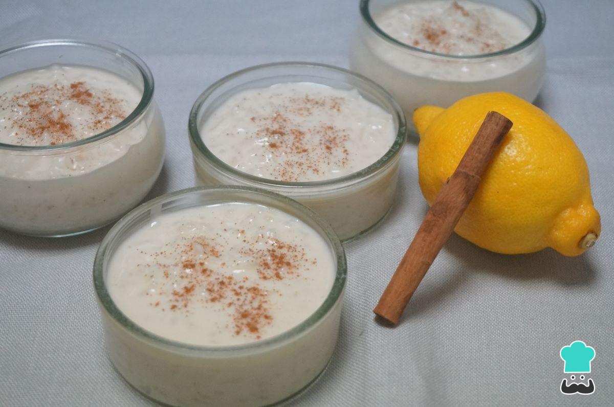 Receta de Arroz con leche y nata