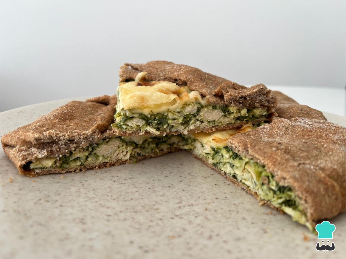 Receta de Tarta de pollo y espinaca
