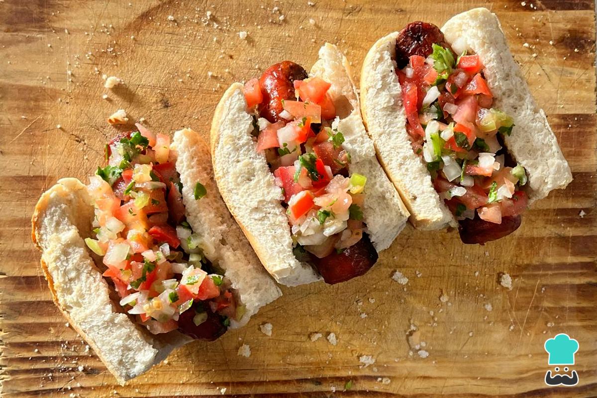 Receta de Choripán chileno