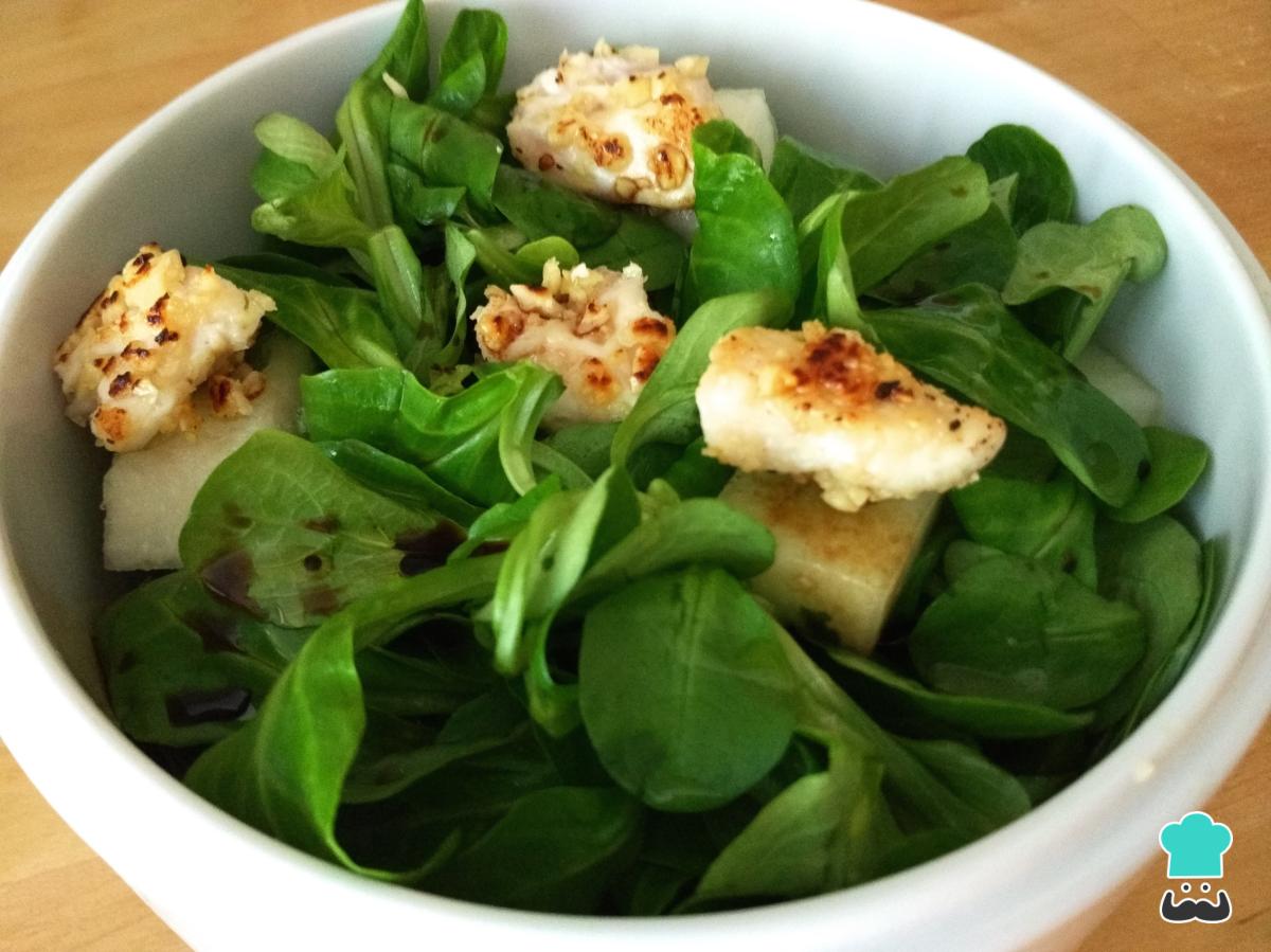 Receta de Ensalada de canónigos con pollo