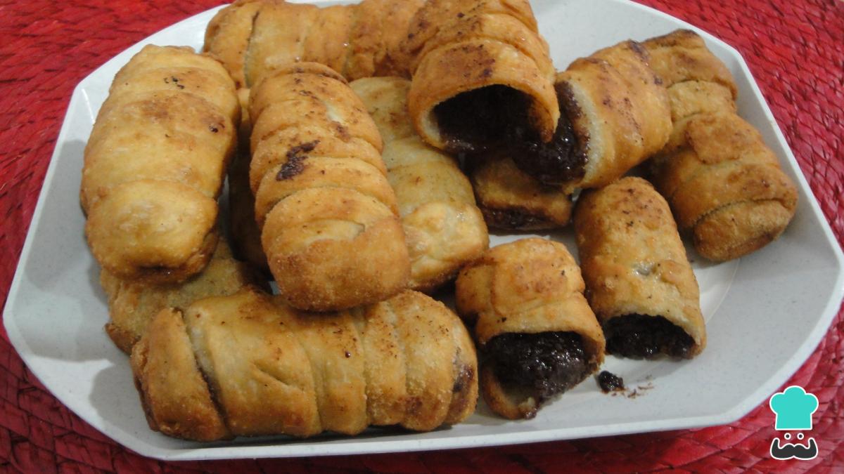 Receta de Tequeños de chocolate