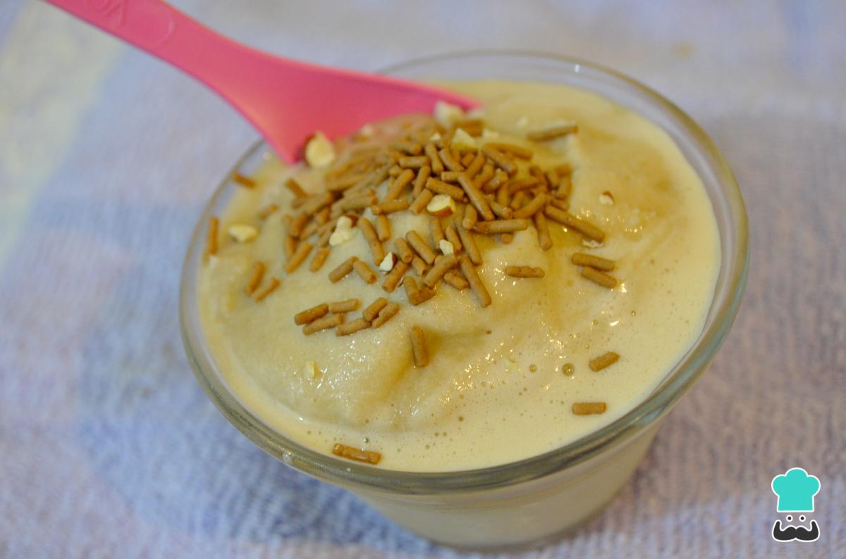 Receta de Nieve de leche quemada