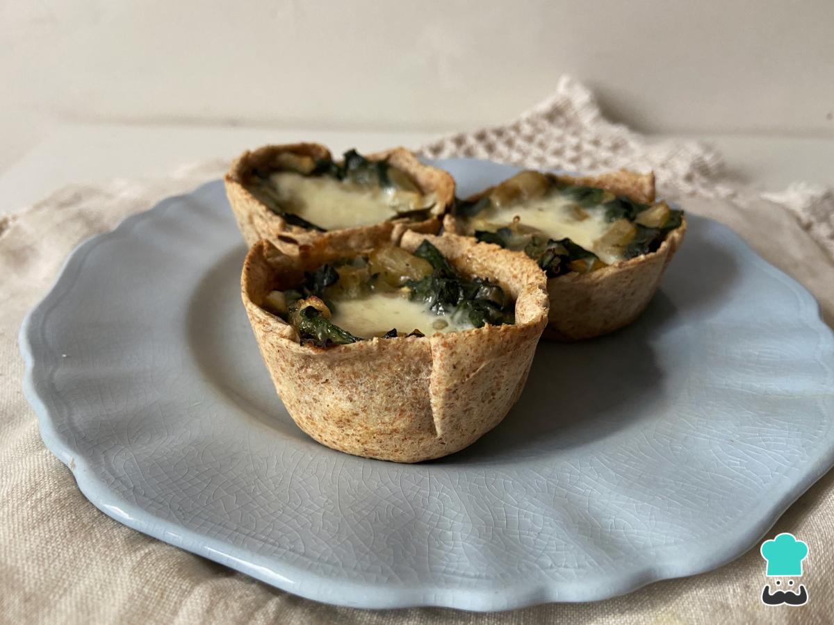 Receta de Canastitas de acelga