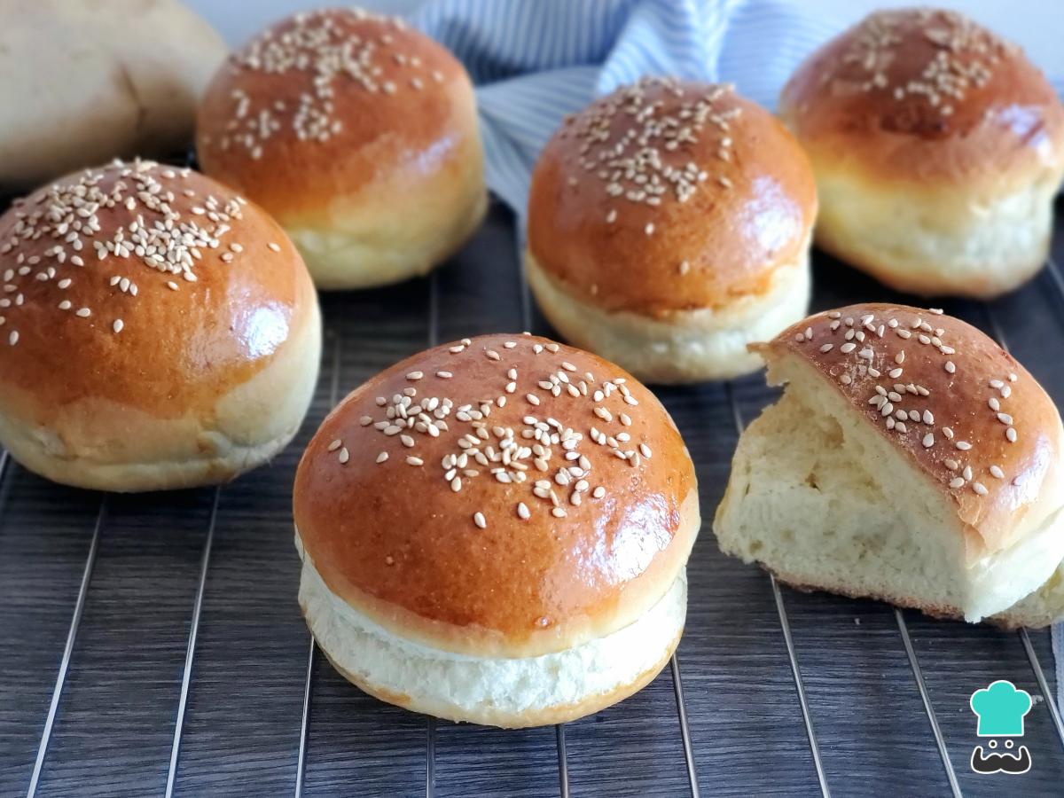 Receta de Pan de papa para hamburguesa