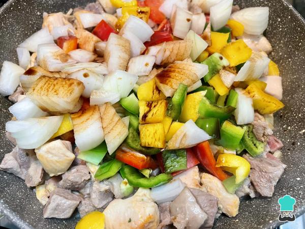 Receta de Alambre mixto - Paso 5