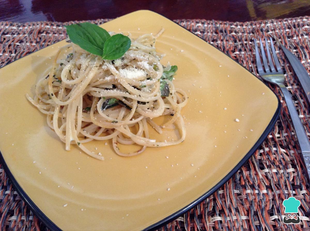 Receta de Espaguetis alfredo