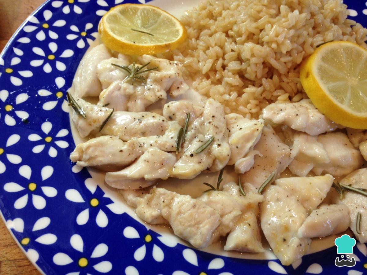Receta de Pollo marinado al limón