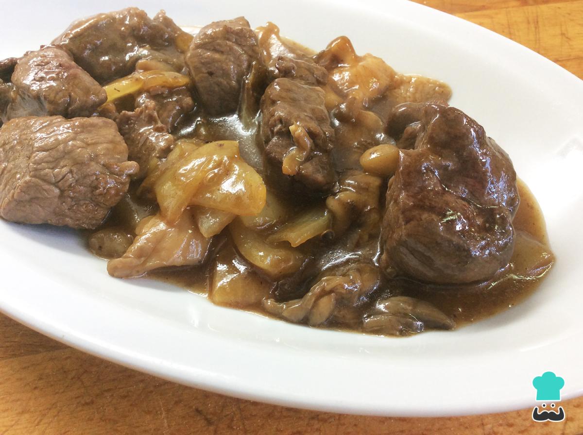 Receta de Ternera con setas estilo chino