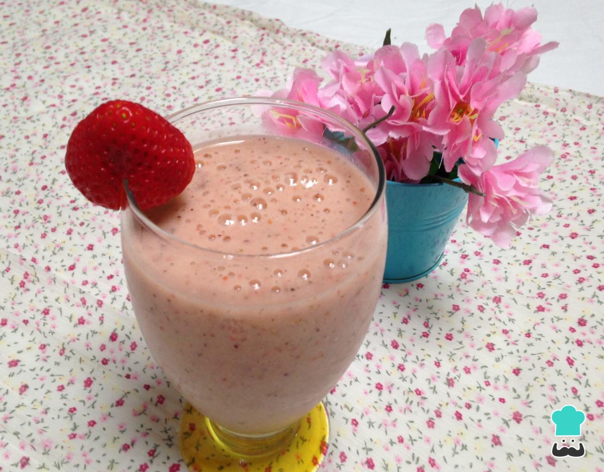 Batido de fresa y kiwi