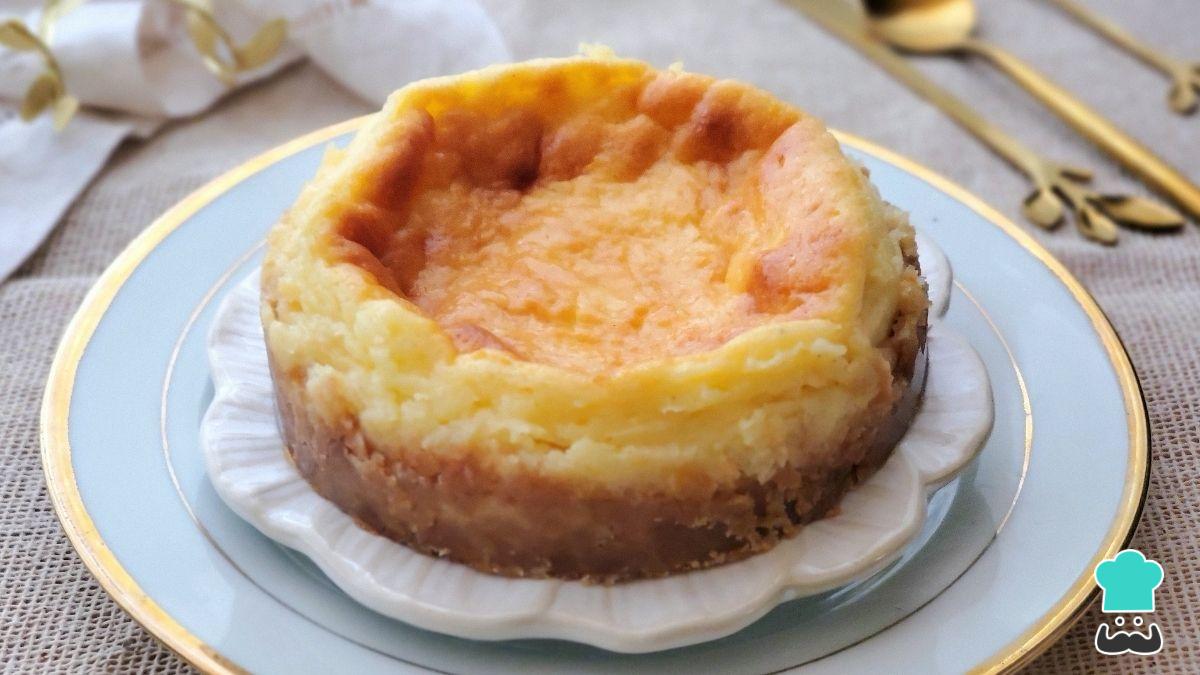 Receta de La tarta de queso para 2 más cremosa y deliciosa que probarás (fácil y rápida)