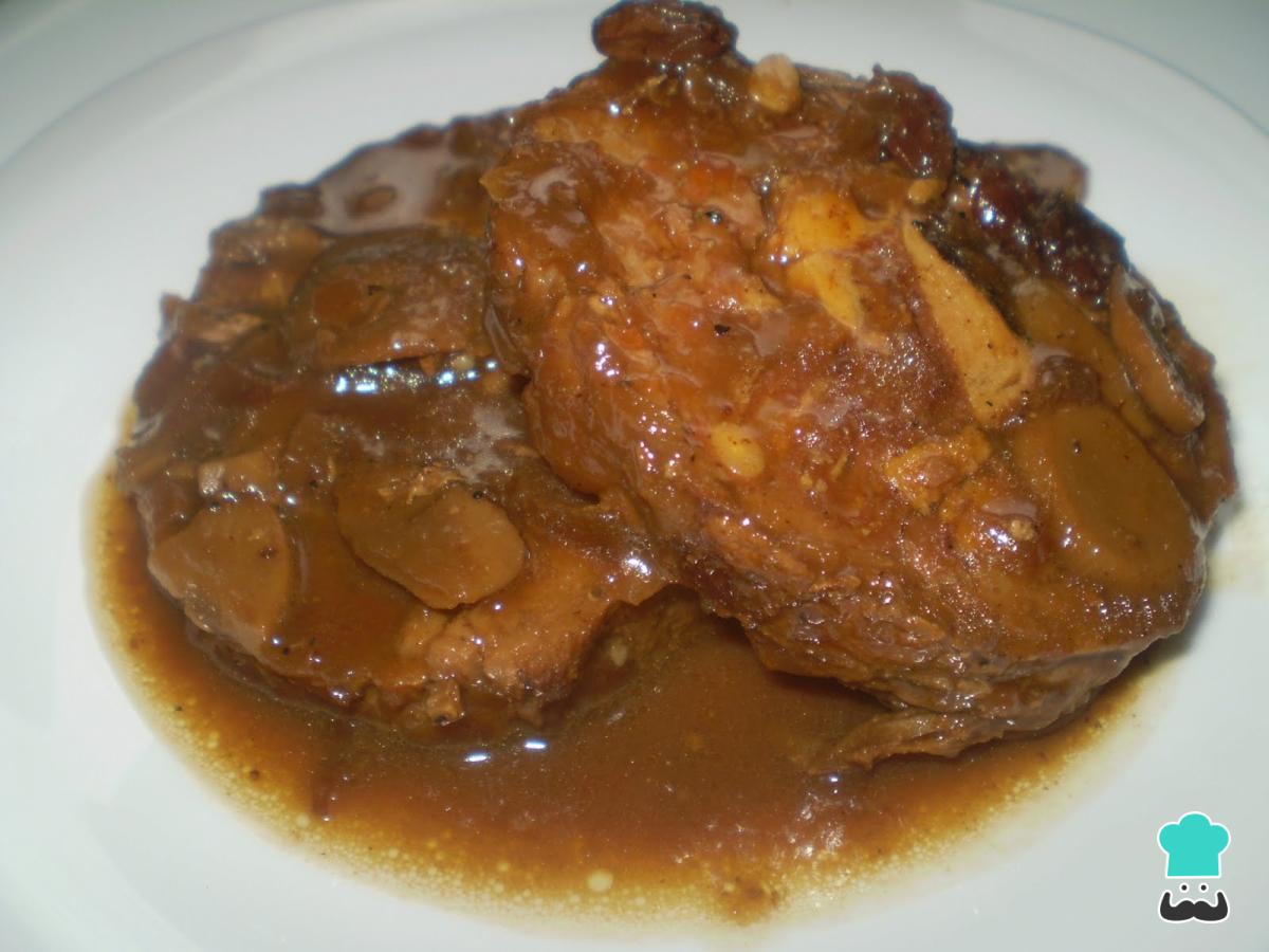 Receta de Lomo Relleno en Salsa de Almendras