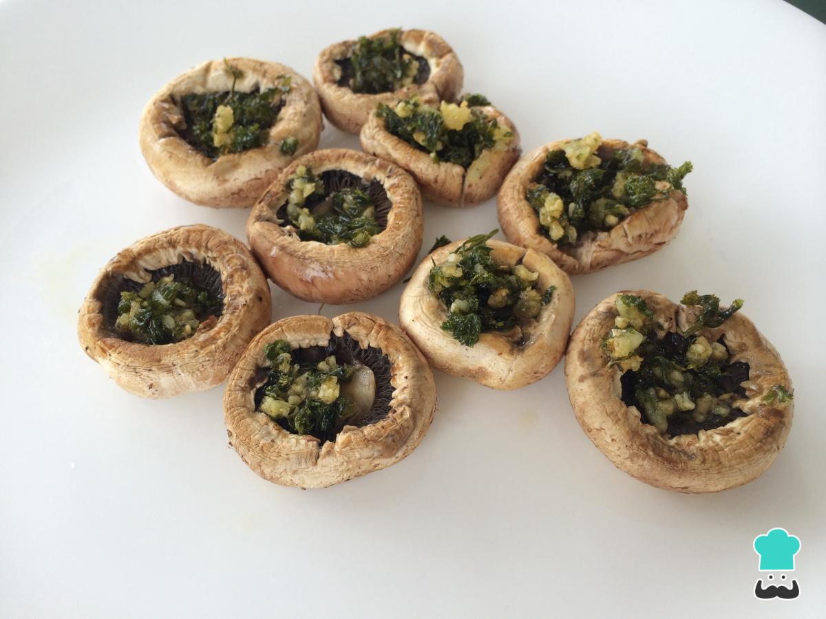 Receta de Champiñones a la plancha rellenos