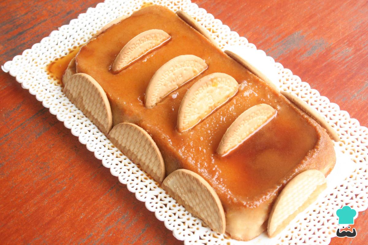 Receta de Flan de galletas María con y sin horno