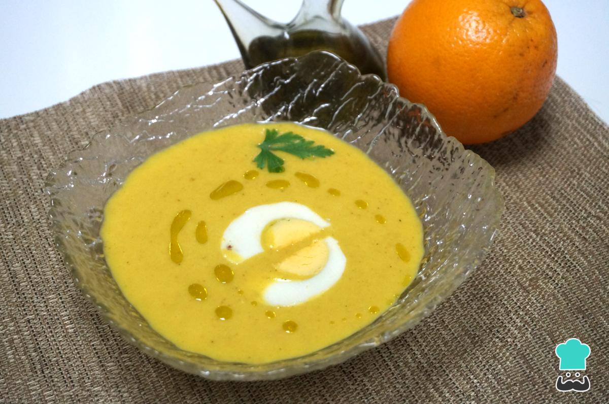 Receta de Salmorejo de naranja