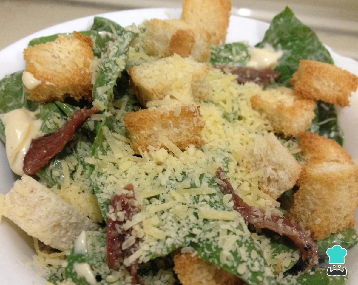 Receta de Ensalada césar tradicional