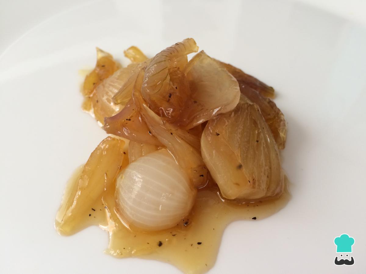 Receta de Cebollas chalotas caramelizadas