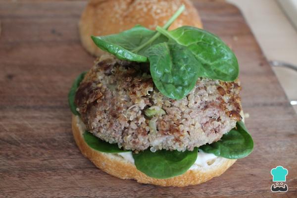 Receta de Hamburguesa de quinoa con carne - Paso 8