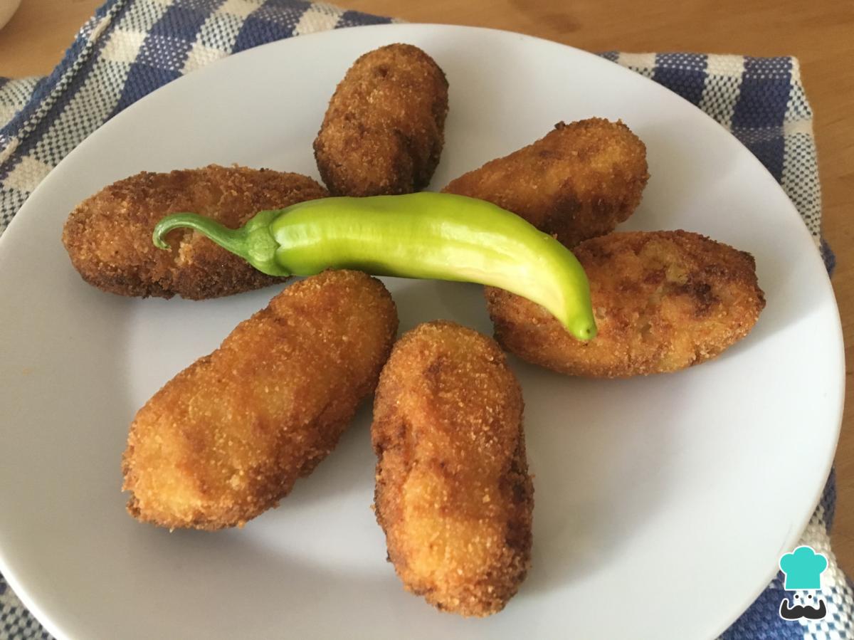 Receta de Croquetas de pollo asado