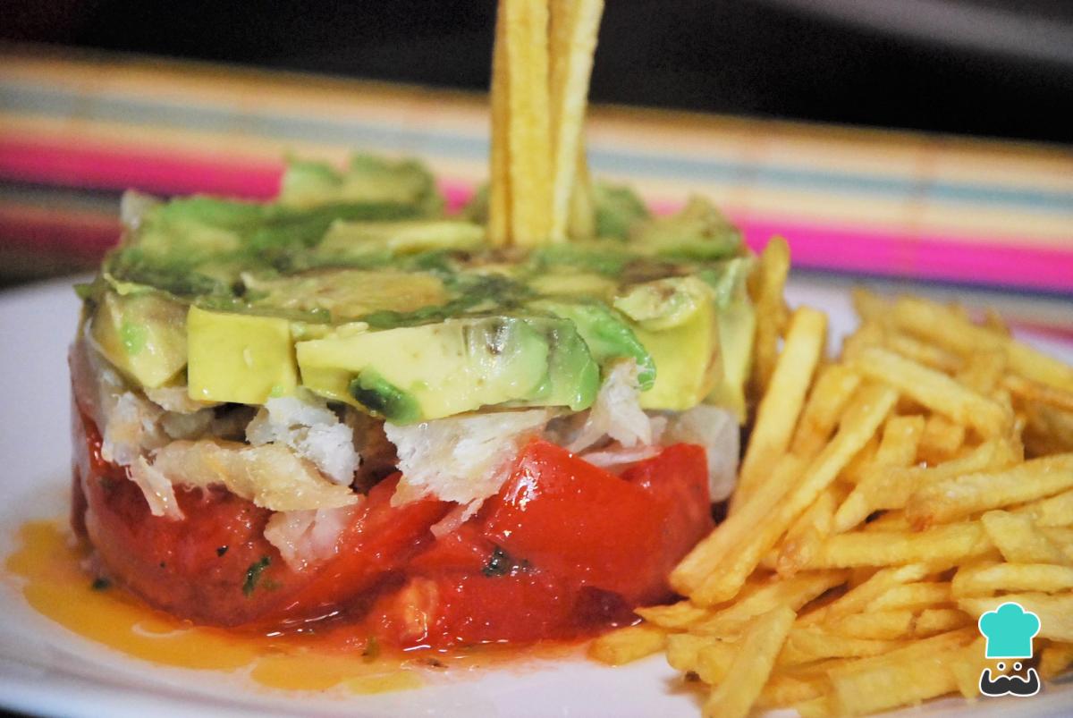 Receta de Ensalada de bacalao y aguacate