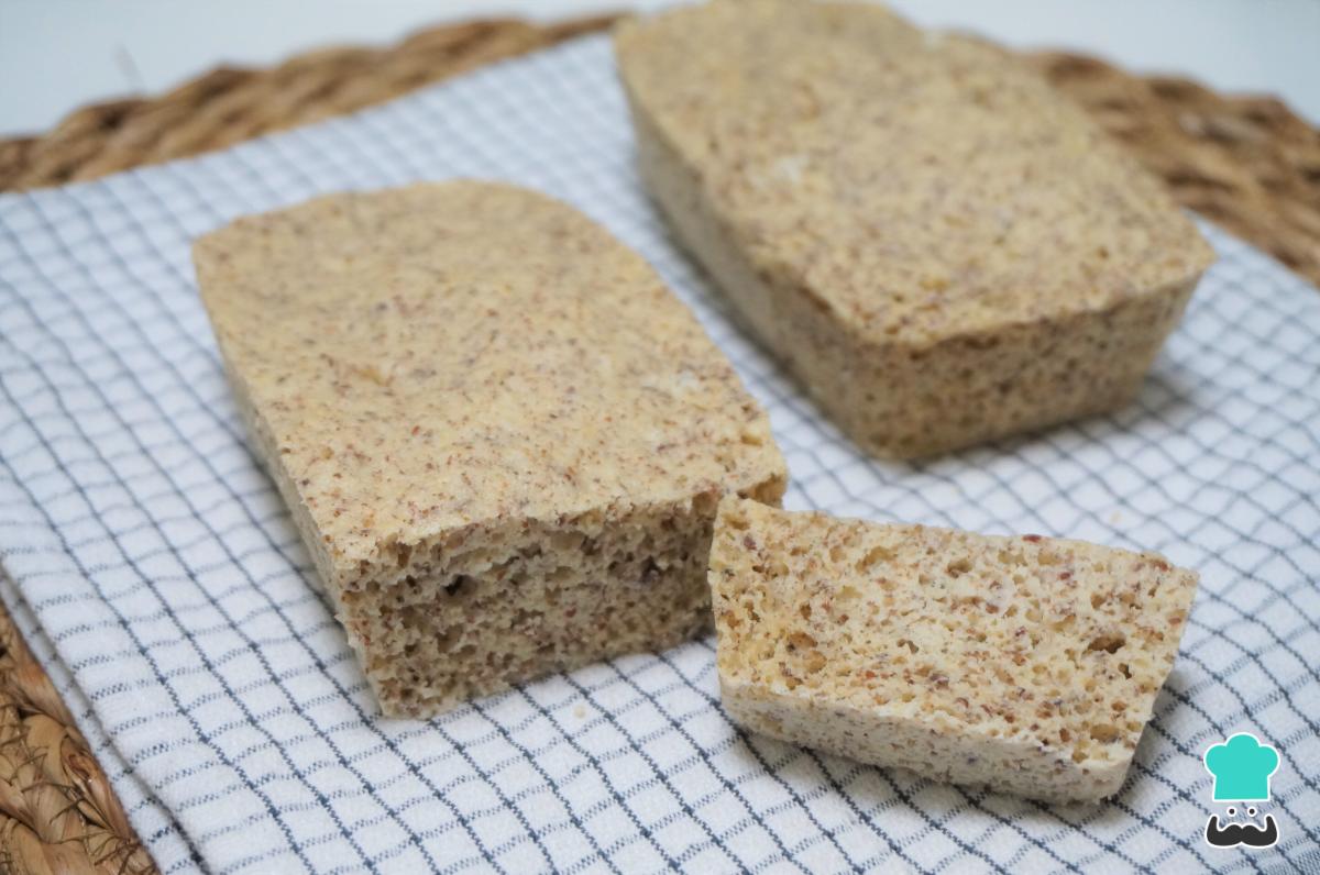 Receta de Pan keto al microondas
