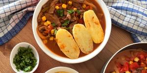 Receta de Tomaticán con papas