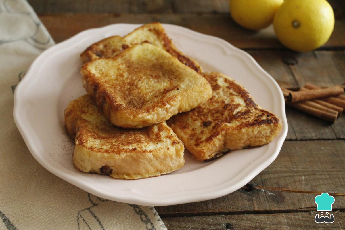 Receta de Torrijas sin azúcar