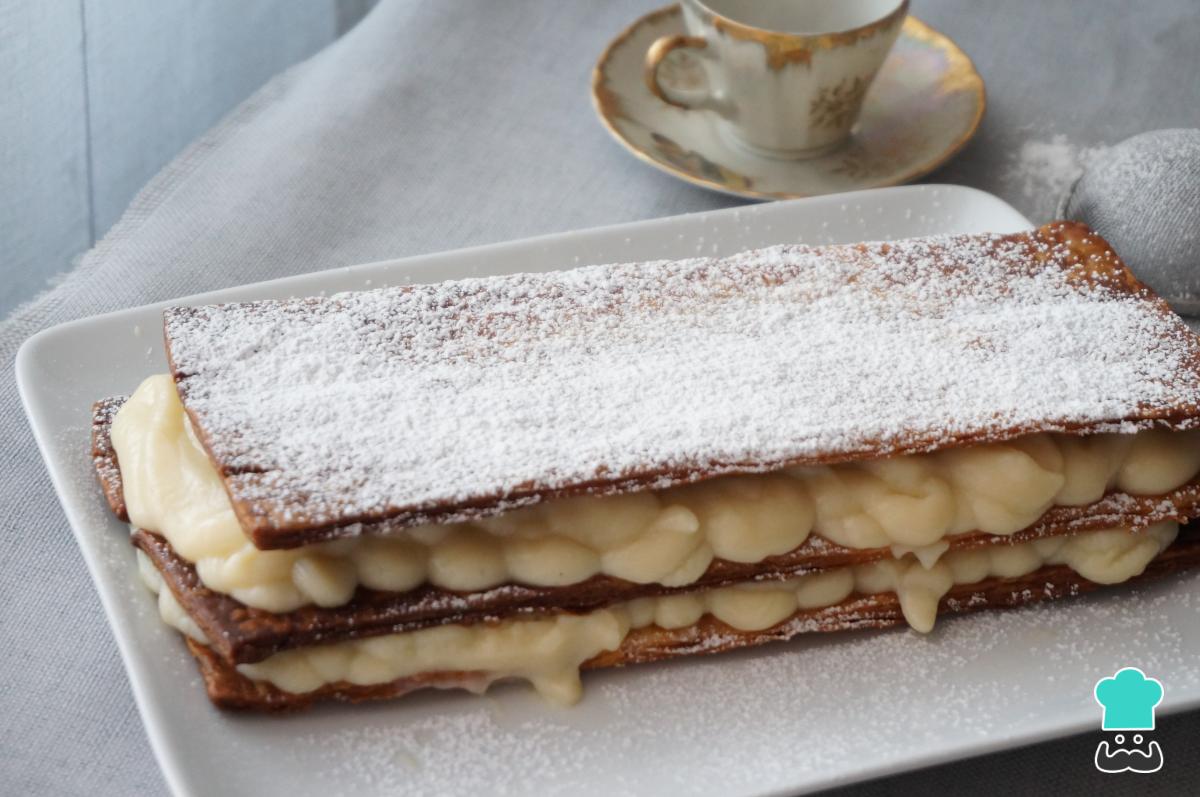 Receta de Milhojas de crema