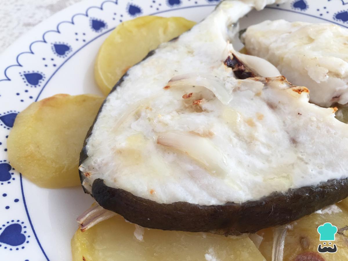 Receta de Bacalao al horno con patatas