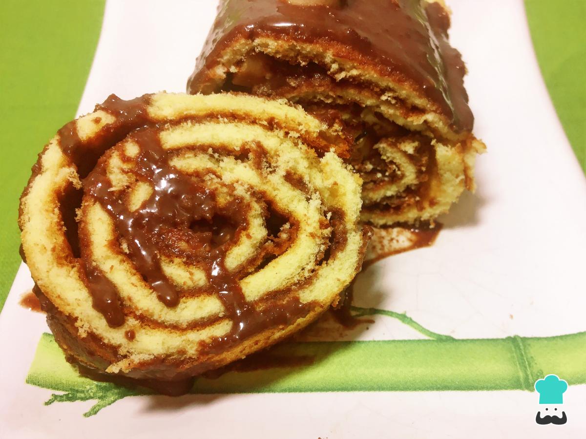 Receta de Pionono de chocolate