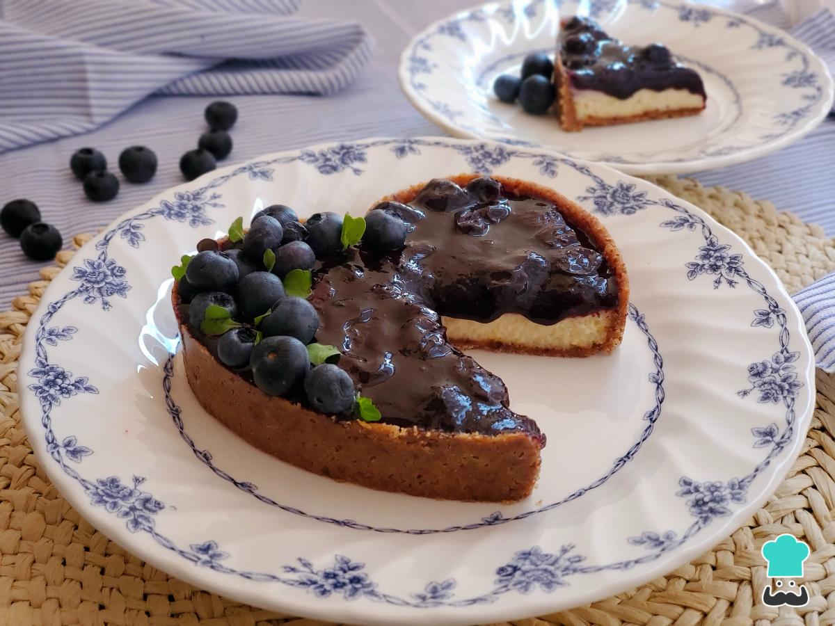 Receta de Tarta de queso y arándanos
