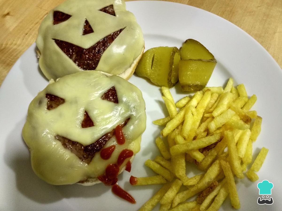 Receta de Hamburguesas para Halloween