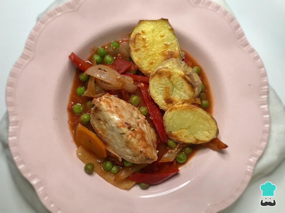 Receta de Pollo a la portuguesa
