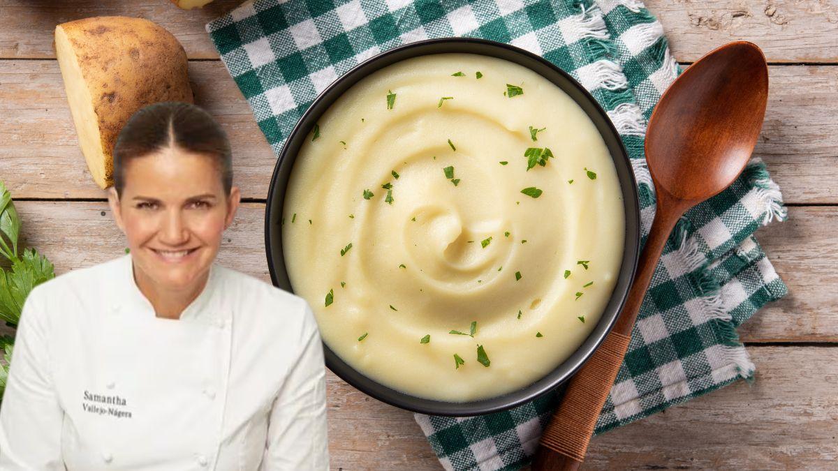 Samantha Vallejo-Nágera, chef: “El puré de patatas más fácil y cremoso se hace a mano, con 200 g de mantequilla y leche caliente”