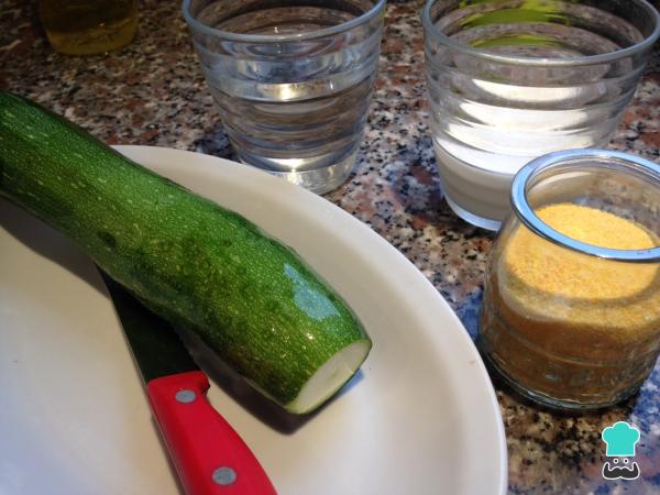 Receta de Polenta con calabacín - Paso 1