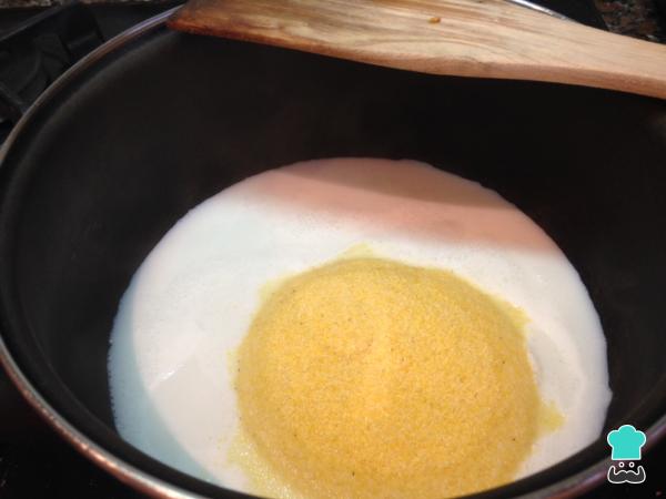 Receta de Polenta con calabacín - Paso 3