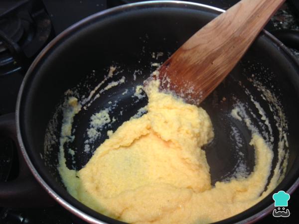 Receta de Polenta con calabacín - Paso 4